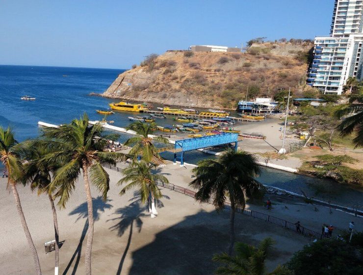 vista al muelle norte playa rodadero